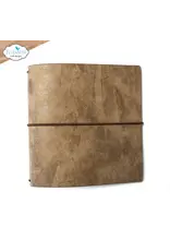 ELIZABETH CRAFT DESIGNS ELIZABETH CRAFT DESIGNS SQUARE XL STONEWASHED BROWN ART JOURNAL
