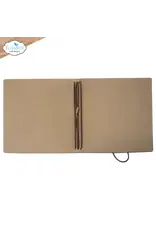 ELIZABETH CRAFT DESIGNS ELIZABETH CRAFT DESIGNS SQUARE XL STONEWASHED BROWN ART JOURNAL