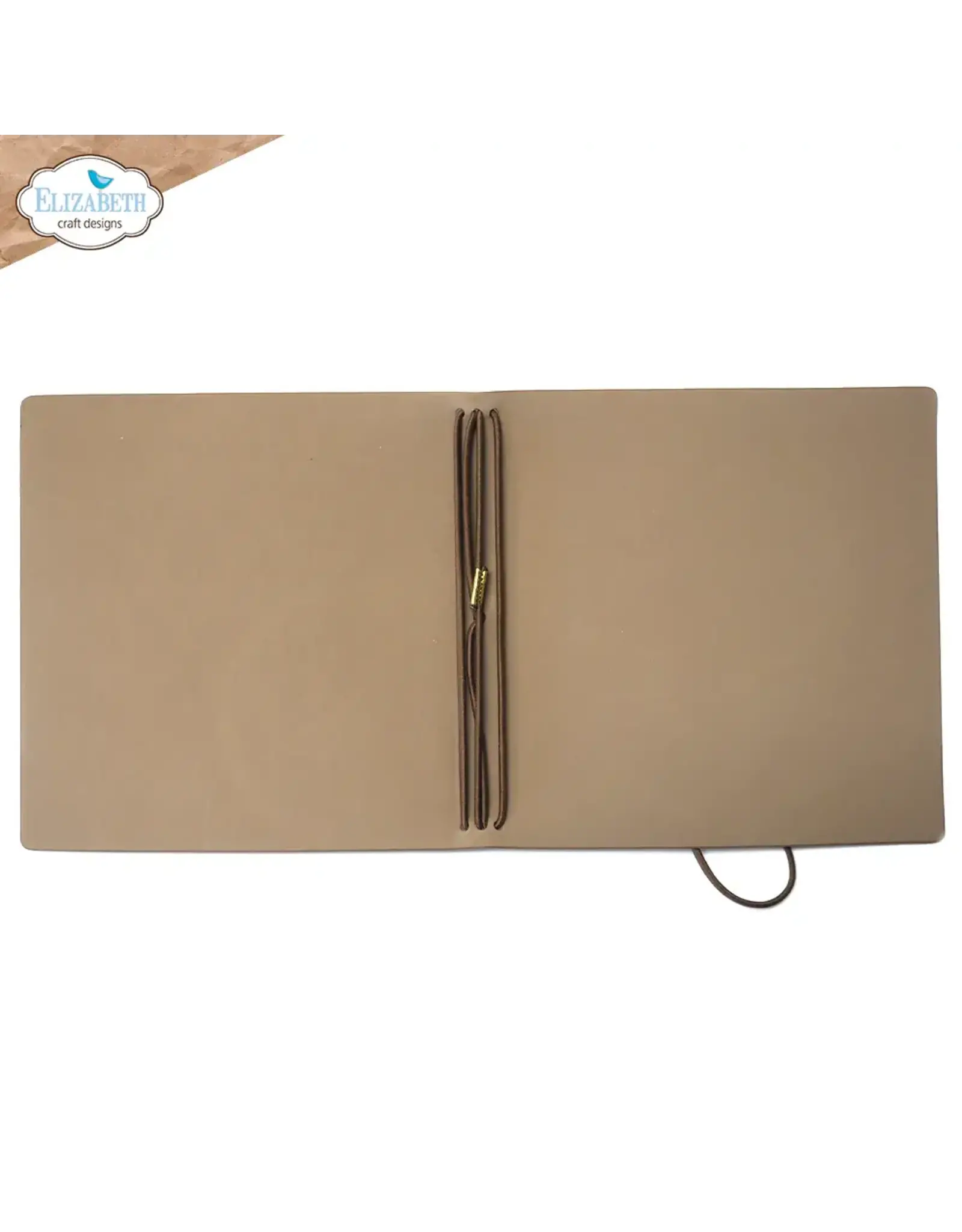 ELIZABETH CRAFT DESIGNS ELIZABETH CRAFT DESIGNS SQUARE XL STONEWASHED BROWN ART JOURNAL