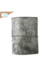 ELIZABETH CRAFT DESIGNS ELIZABETH CRAFT DESIGNS STONEWASHED GREY PASSPORT SIZE JOURNAL