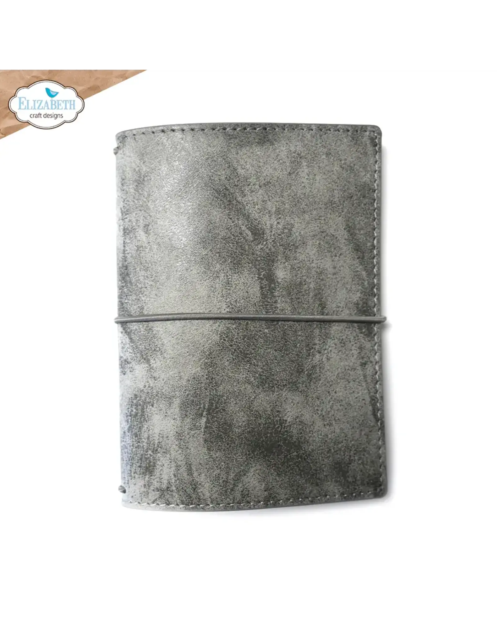 ELIZABETH CRAFT DESIGNS ELIZABETH CRAFT DESIGNS STONEWASHED GREY PASSPORT SIZE JOURNAL