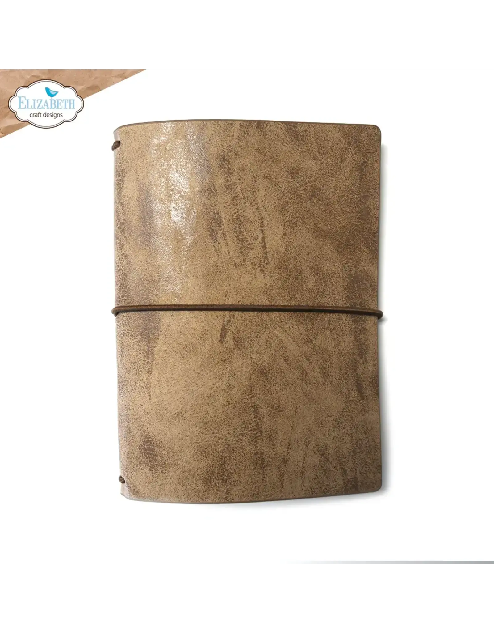 ELIZABETH CRAFT DESIGNS ELIZABETH CRAFT DESIGNS STONEWASHED BROWN PASSPORT SIZE JOURNAL