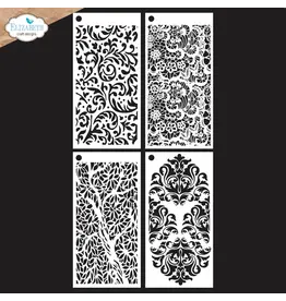 ELIZABETH CRAFT DESIGNS ELIZABETH CRAFT DESIGNS ART JOURNAL SPECIALS BY DEVID JOURNAL STENCILS 6 STENCIL SET 4/PK