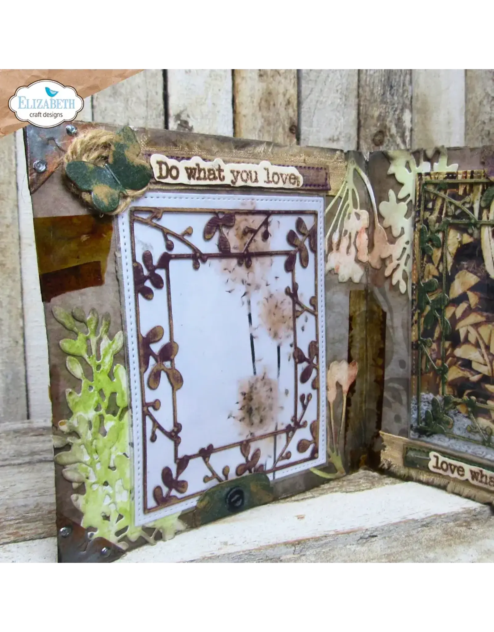 ELIZABETH CRAFT DESIGNS ELIZABETH CRAFT DESIGNS ART JOURNAL SPECIALS BY DEVID JOURNAL SLEEVES FILLERS 2 DIE SET