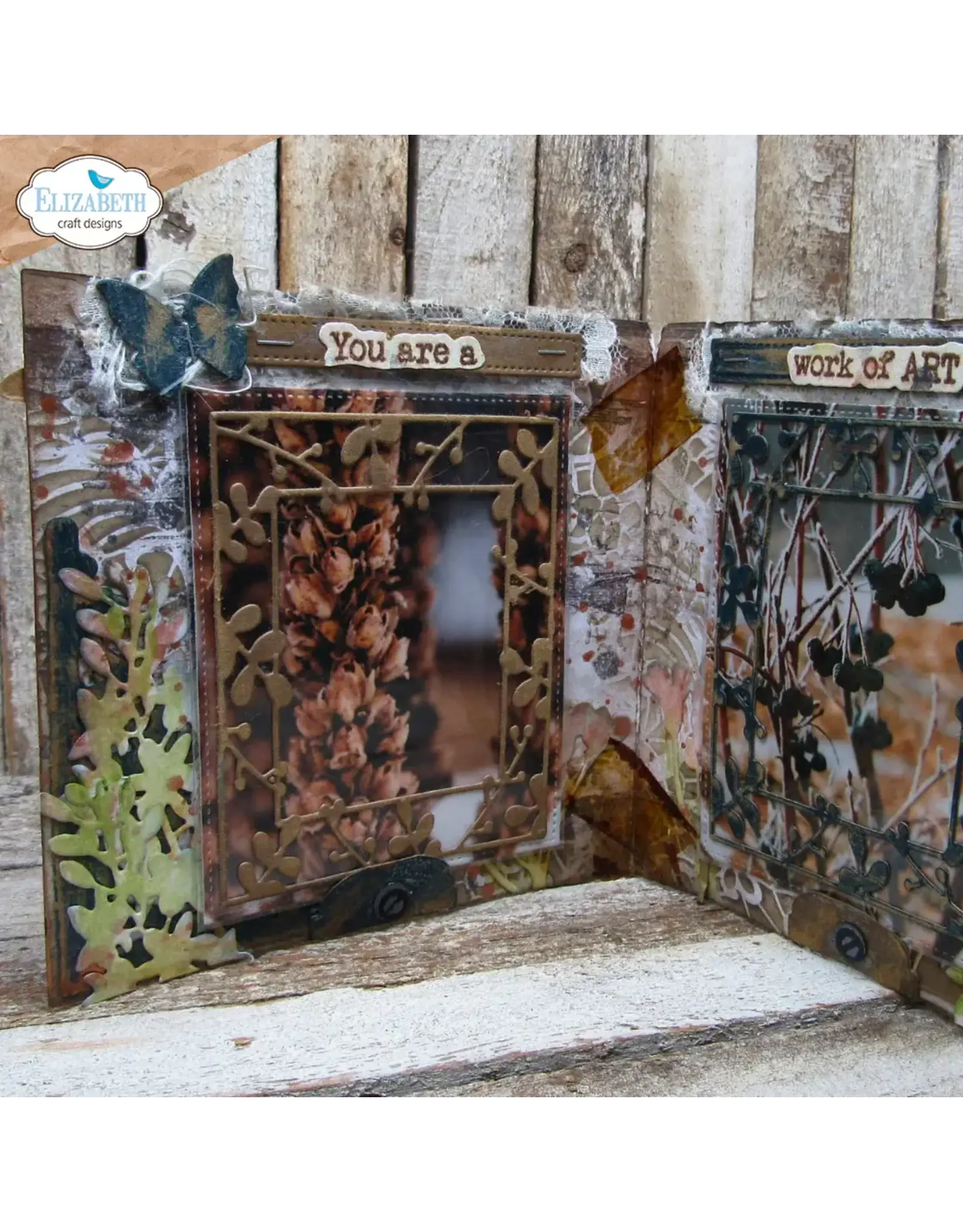 ELIZABETH CRAFT DESIGNS ELIZABETH CRAFT DESIGNS ART JOURNAL SPECIALS BY DEVID JOURNAL SLEEVES FILLERS 2 DIE SET