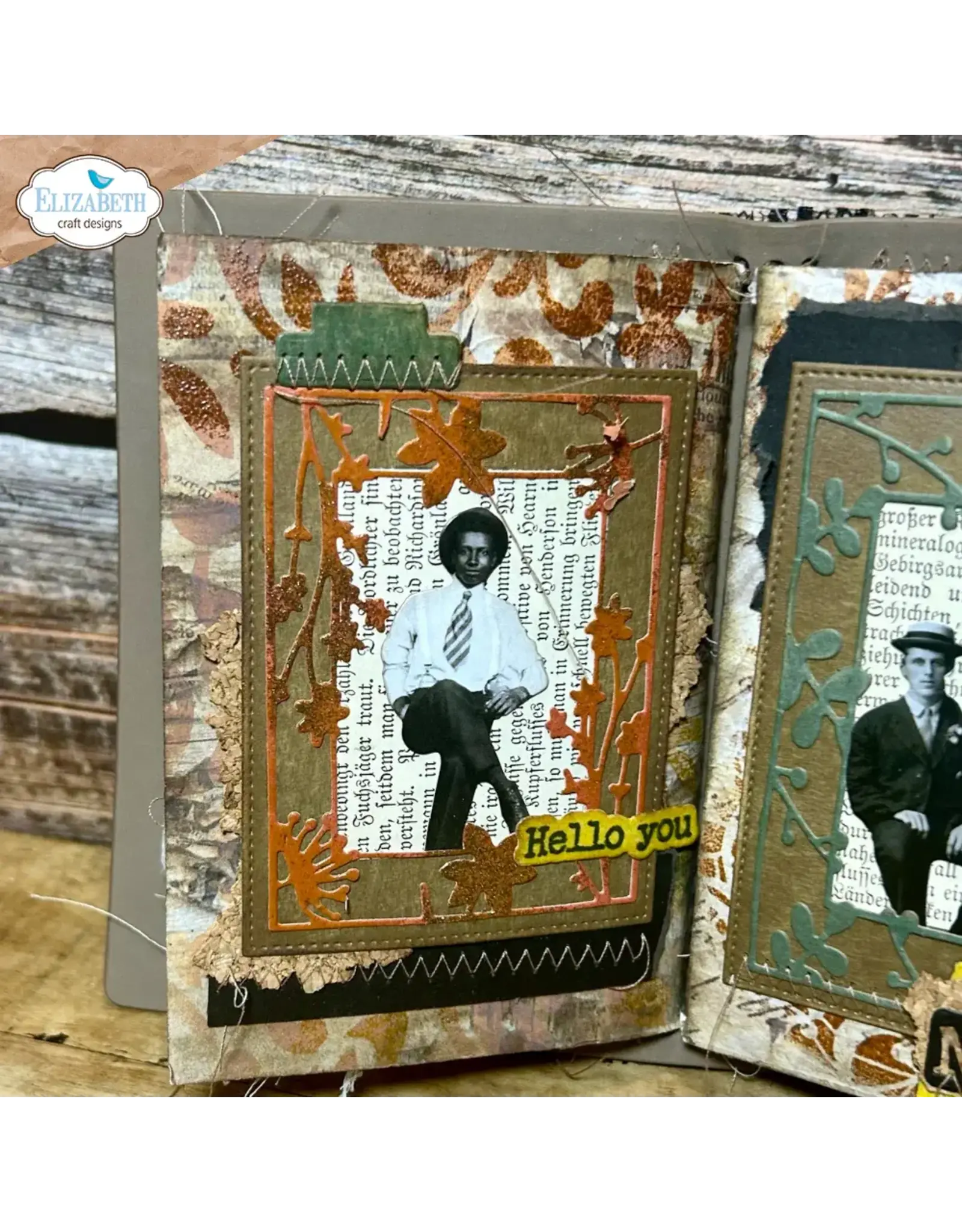 ELIZABETH CRAFT DESIGNS ELIZABETH CRAFT DESIGNS ART JOURNAL SPECIALS BY DEVID JOURNAL SLEEVES FILLERS 2 DIE SET