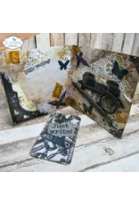 ELIZABETH CRAFT DESIGNS ELIZABETH CRAFT DESIGNS ART JOURNAL SPECIALS BY DEVID JUST WRITE CLEAR STAMP SET & DIE SET
