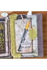 ELIZABETH CRAFT DESIGNS ELIZABETH CRAFT DESIGNS ART JOURNAL SPECIALS BY DEVID JUST WRITE CLEAR STAMP SET & DIE SET
