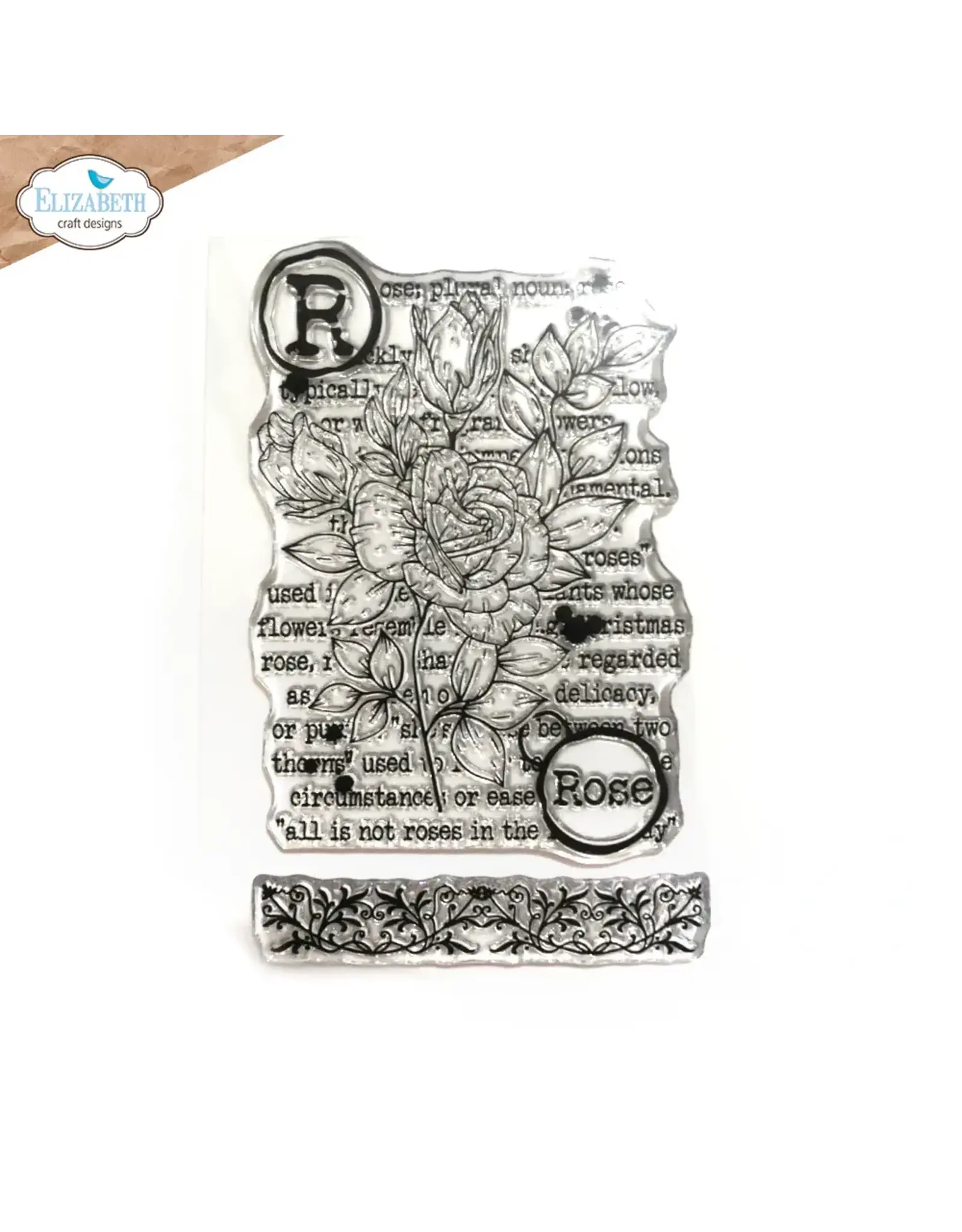ELIZABETH CRAFT DESIGNS ELIZABETH CRAFT DESIGNS ART JOURNAL SPECIALS BY DEVID ROSE CLEAR STAMP SET