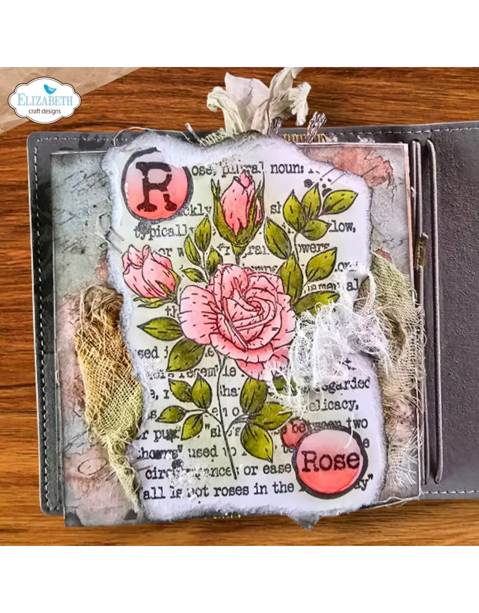 ELIZABETH CRAFT DESIGNS ELIZABETH CRAFT DESIGNS ART JOURNAL SPECIALS BY DEVID ROSE CLEAR STAMP SET