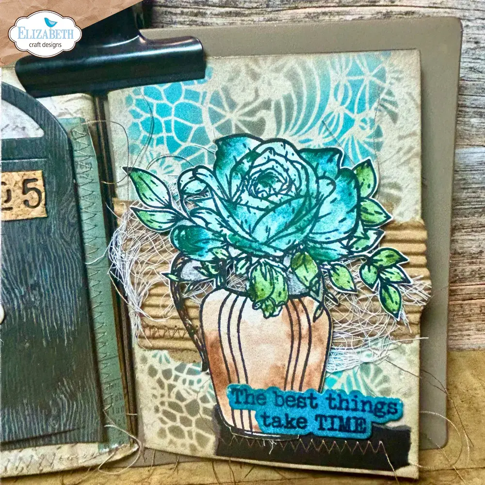 ELIZABETH CRAFT DESIGNS ELIZABETH CRAFT DESIGNS ART JOURNAL SPECIALS BY DEVID IN FULL BLOOM CLEAR STAMP SET