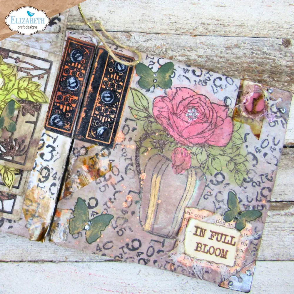 ELIZABETH CRAFT DESIGNS ELIZABETH CRAFT DESIGNS ART JOURNAL SPECIALS BY DEVID IN FULL BLOOM CLEAR STAMP SET
