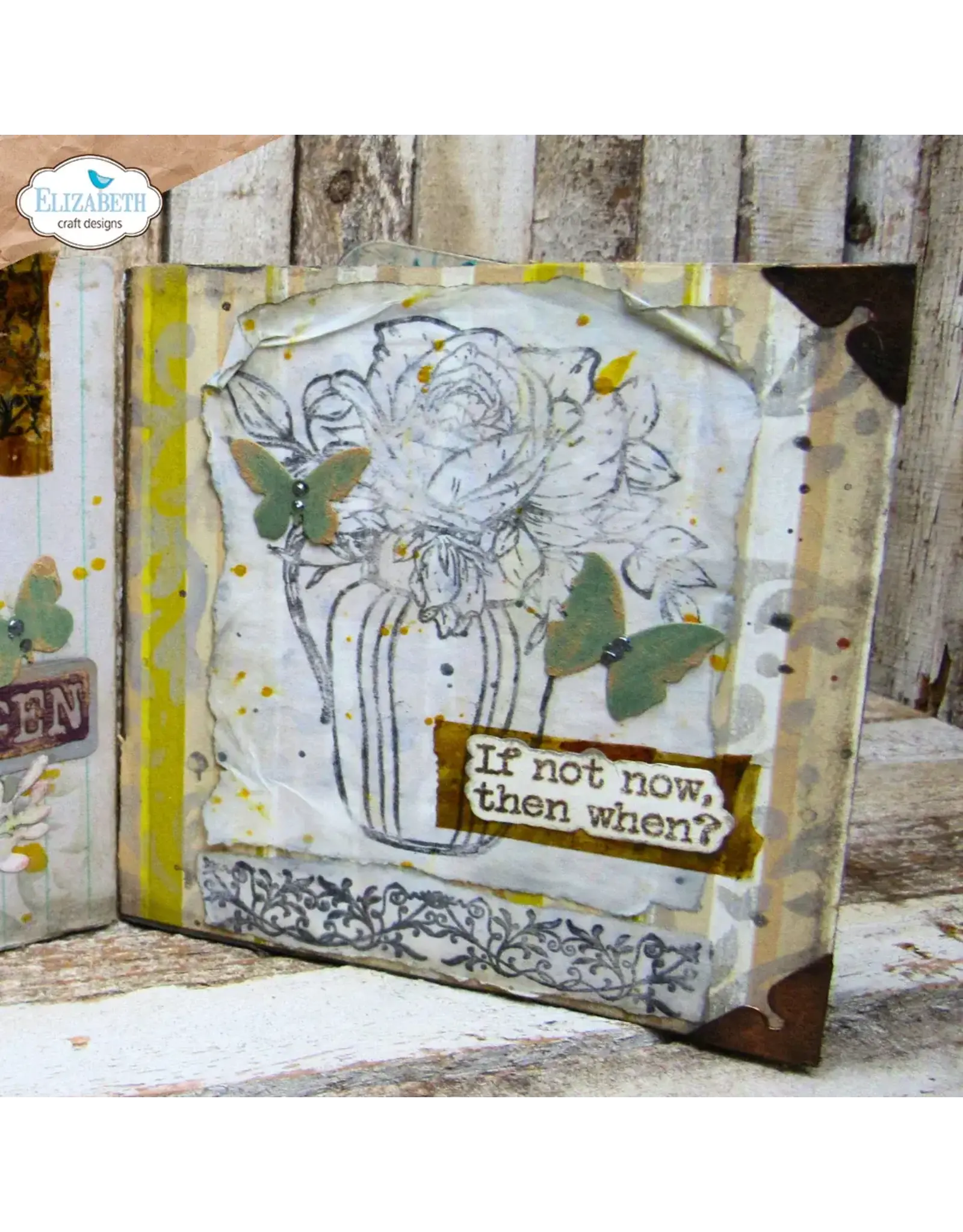 ELIZABETH CRAFT DESIGNS ELIZABETH CRAFT DESIGNS ART JOURNAL SPECIALS BY DEVID IN FULL BLOOM CLEAR STAMP SET