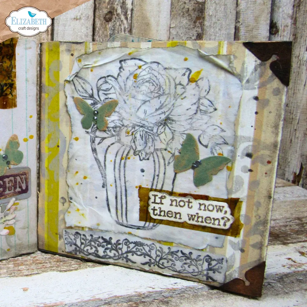 ELIZABETH CRAFT DESIGNS ELIZABETH CRAFT DESIGNS ART JOURNAL SPECIALS BY DEVID IN FULL BLOOM CLEAR STAMP SET