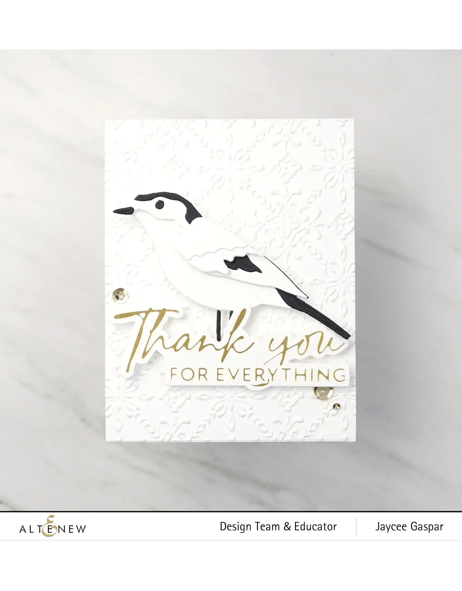 ALTENEW ALTENEW ENCOURAGING SENTIMENTS HOT FOIL PLATE SET