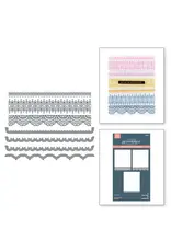 SPELLBINDERS SPELLBINDERS BETTERPRESS VIVID EXPRESSIONS COLLECTION PRESSED LACE BORDERS PRESS PLATES & DIE SET