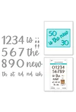 SPELLBINDERS SPELLBINDERS NINA BOETTCHER BOUGIE BIRTHDAY COLLECTION CLASSY NUMBERS ETCHED DIE SET