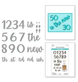 SPELLBINDERS SPELLBINDERS NINA BOETTCHER BOUGIE BIRTHDAY COLLECTION CLASSY NUMBERS ETCHED DIE SET