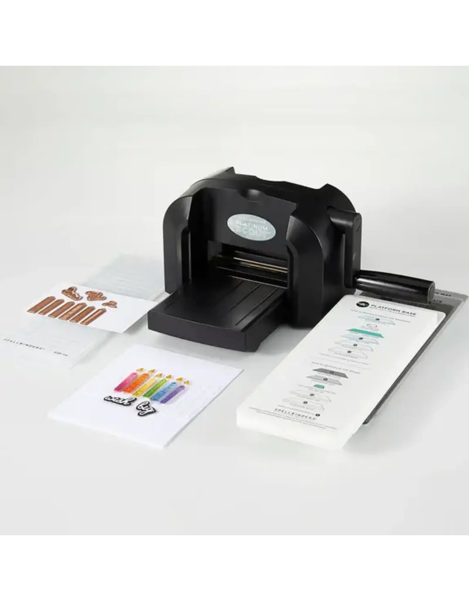 SPELLBINDERS SPELLBINDERS SIMON HURLEY BLACK PLATINUM SCOUT DIE CUTTING & EMBOSSING MACHINE