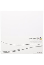 HARMONY PAPER HARMONY HUES BRILLIANT WHITE 12x12 CARDSTOCK PACK 50 SHEETS
