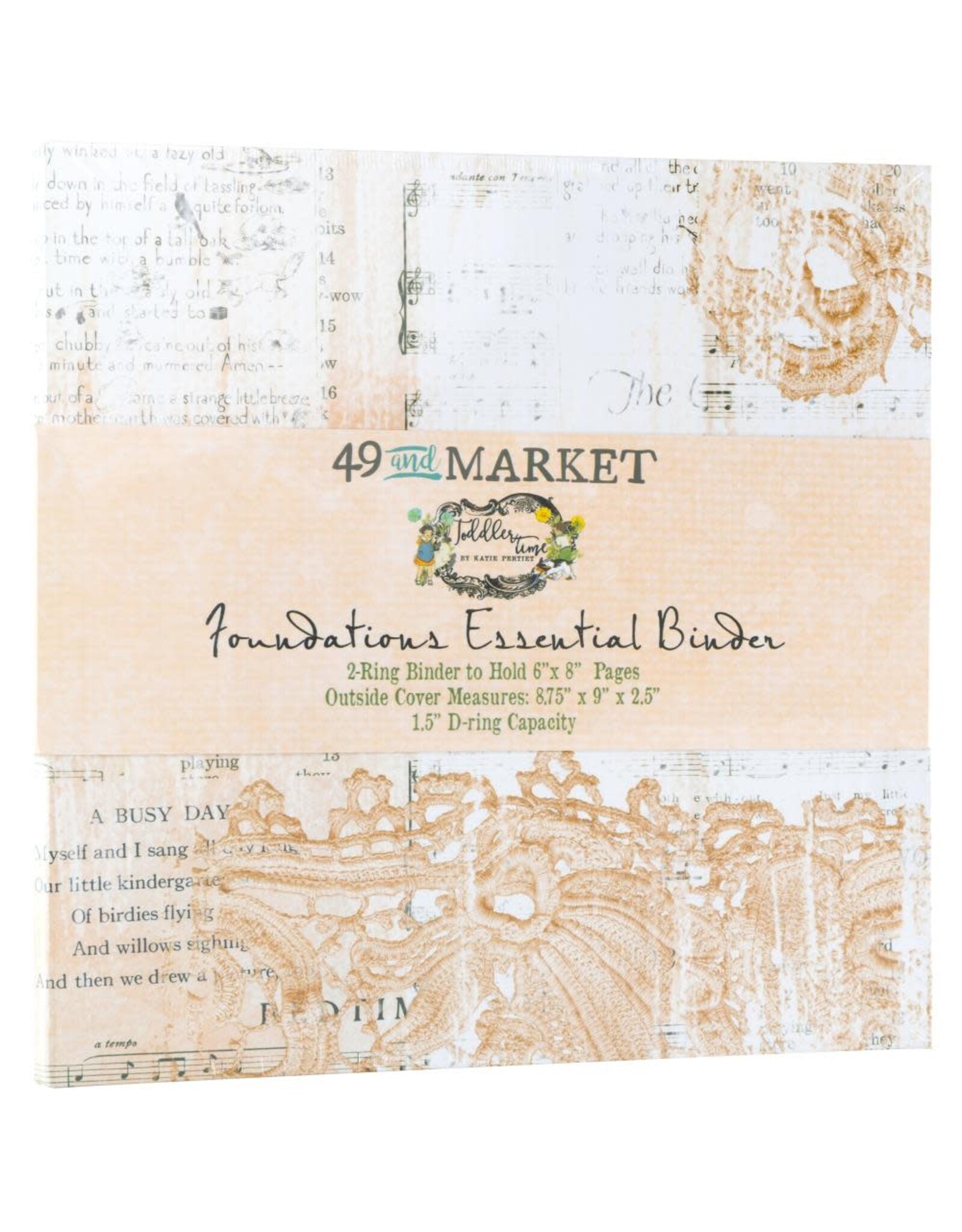 49 AND MARKET 49 AND MARKET TODDLER TIME CORAL FOUNDATIONS BINDER