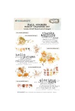 49 AND MARKET 49 AND MARKET VINTAGE BITS FALL STORIES 6x8 RUB-ON TRANSFER SET 2/PK