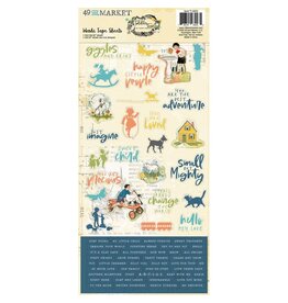 49 AND MARKET 49 AND MARKET TODDLER TIME 6x12 WASHI TAPE SHEETS