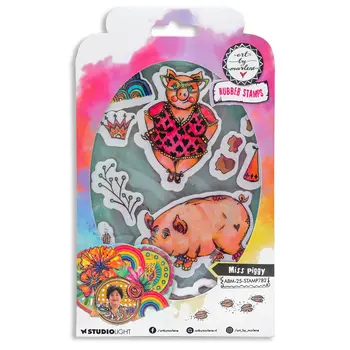 STUDIOLIGHT STUDIOLIGHT ART BY MARLENE MISS PIGGY CLING STAMP SET