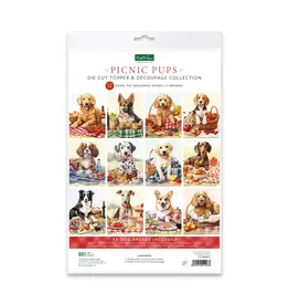 KATY SUE KATY SUE PICNIC PUPS DIE CUT DECOUPAGE COLLECTION