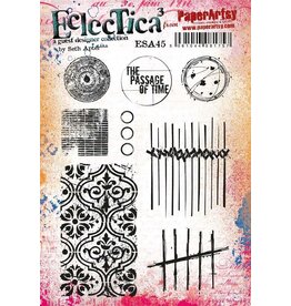 PAPER ARTSY PAPER ARTSY ECLECTICA SETH APTER ESA45 CLING STAMP SET