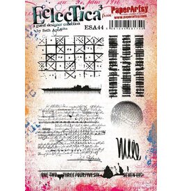 PAPER ARTSY PAPER ARTSY ECLECTICA SETH APTER ESA44 CLING STAMP SET