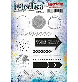 PAPER ARTSY PAPER ARTSY ECLECTICA EPA03 CLING STAMP SET