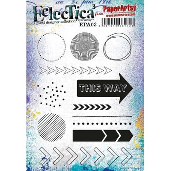 PAPER ARTSY PAPER ARTSY ECLECTICA EPA03 CLING STAMP SET
