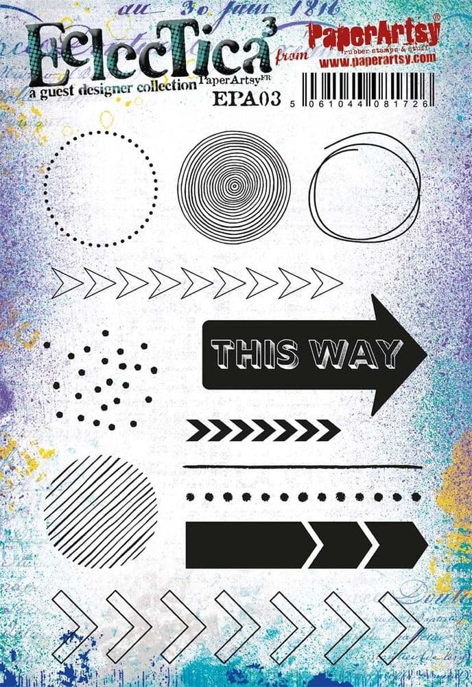 PAPER ARTSY PAPER ARTSY ECLECTICA EPA03 CLING STAMP SET