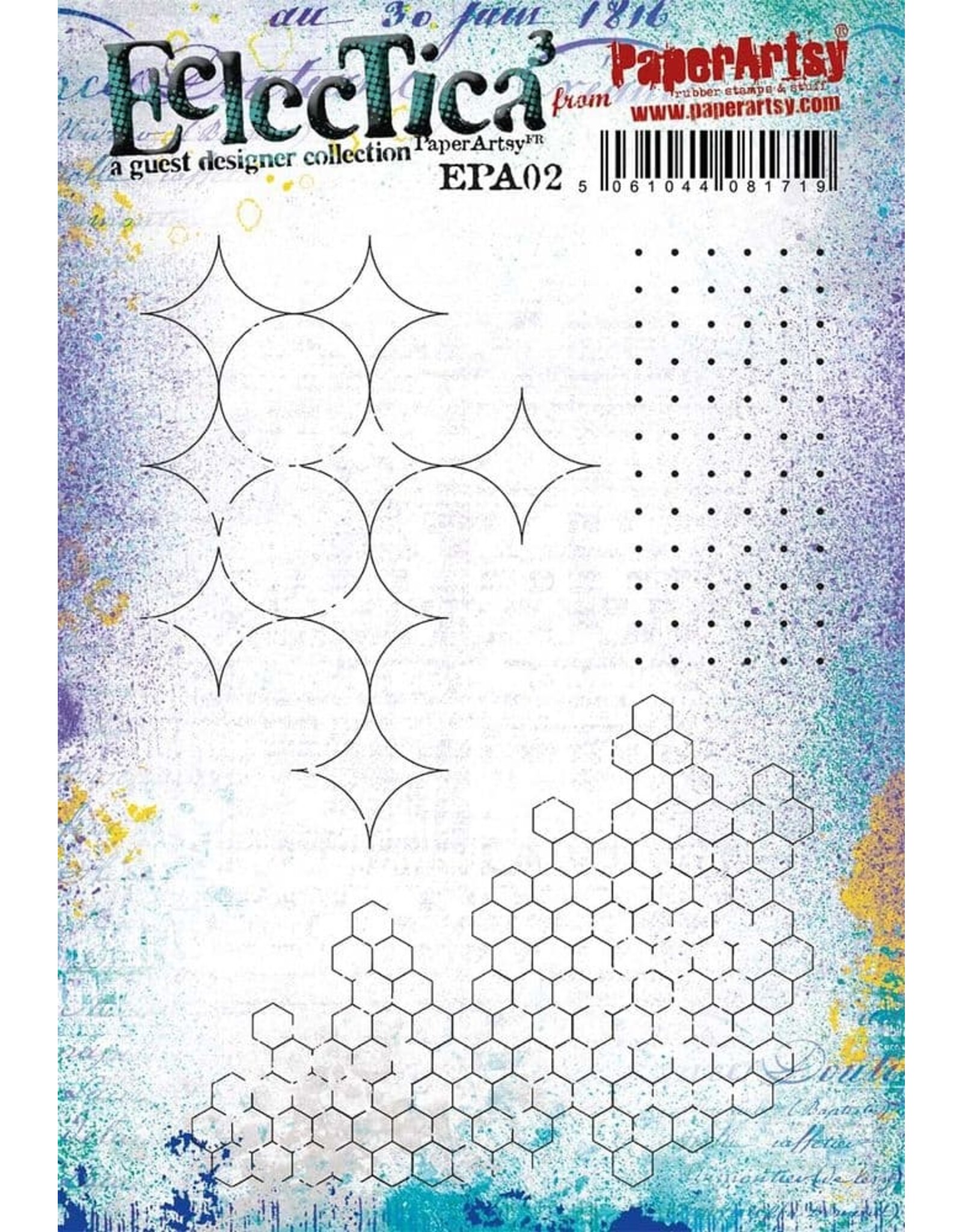 PAPER ARTSY PAPER ARTSY ECLECTICA EPA02 CLING STAMP SET