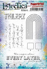 PAPER ARTSY PAPER ARTSY ECLECTICA EPA01 CLING STAMP SET