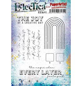 PAPER ARTSY PAPER ARTSY ECLECTICA EPA01 CLING STAMP SET
