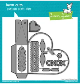 LAWN FAWN LAWN FAWN HEART POUCH DIE SET