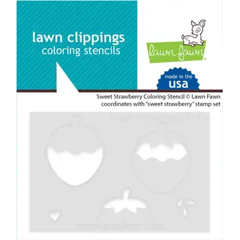 LAWN FAWN LAWN FAWN SWEET STRAWBERRY COLORING STENCIL