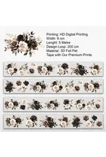 ONWIZE ONWIZE SCRAPBOOK HISTORICAL BROWN FLOWERS HOLO GOLD FOIL TAPE