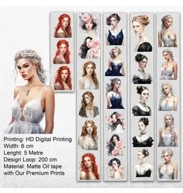 ONWIZE ONWIZE SCRAPBOOK MYSTERIOUS WOMEN MATTE OIL TAPE