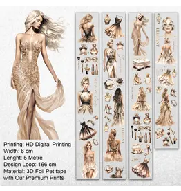 ONWIZE ONWIZE SCRAPBOOK LUXURY GLAM 3D HOLO GOLD FOIL TAPE