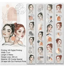 ONWIZE ONWIZE SCRAPBOOK ABSTRACT BEAUTY 3D CRYSTAL OIL TAPE