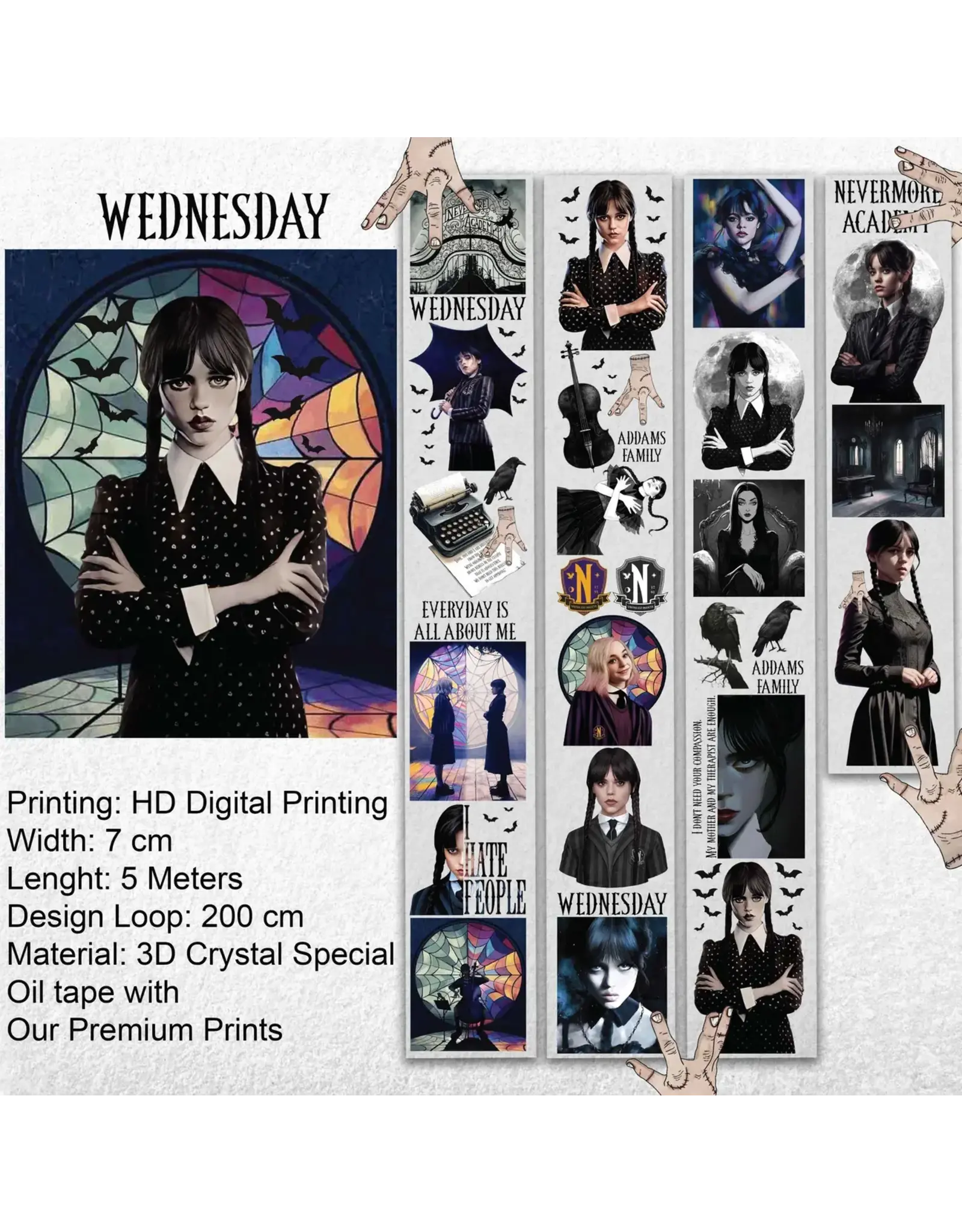 ONWIZE ONWIZE SCRAPBOOK WEDNESDAY 3D CRYSTAL SPECIAL OIL TAPE