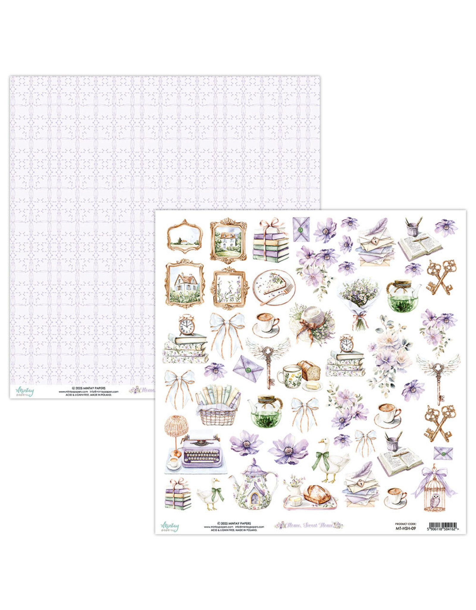 MINTAY MINTAY HOME, SWEET HOME #09 ELEMENTS CARDSTOCK 12x12