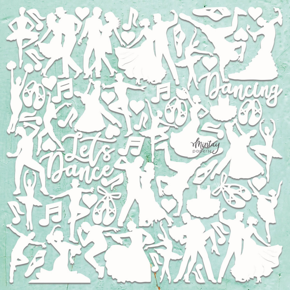 MINTAY MINTAY CHIPPIES - DECOR DANCE 12x12 CHIPBOARD