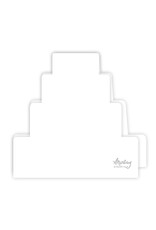 MINTAY MINTAY BIRTHDAY CAKE WHITE GREETING CARD BASE 5/PK