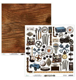 MINTAY MINTAY GARAGE #09 ELEMENTS 12x12 CARDSTOCK