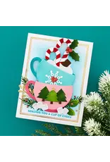 SPELLBINDERS SPELLBINDERS NICOL SPOHR MERRY MUG & CIRCLE DELIGHTS COLLECTION SANTA'S SIPPIN' SAYINGS CLEAR STAMP SET