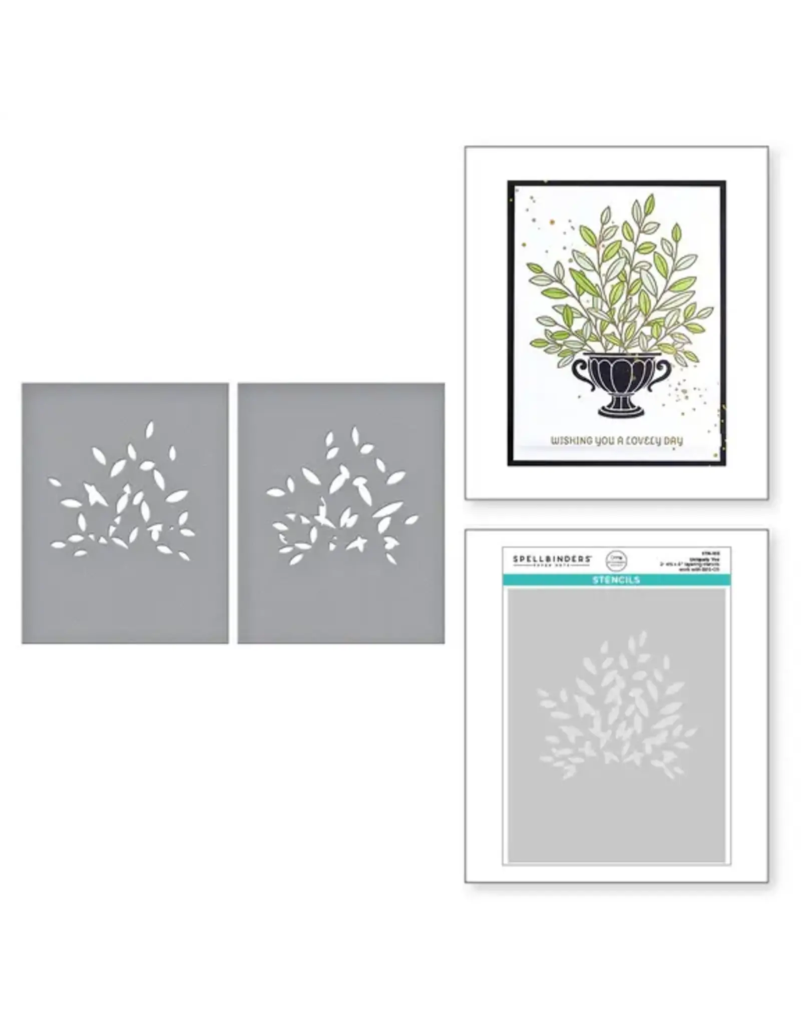 SPELLBINDERS SPELLBINDERS BETTERPRESS SOCIETY JANUARY 2025 ADD-ON UNIQUELY YOU STENCIL